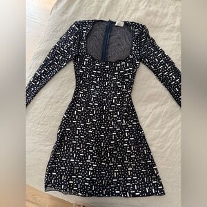 Oh Polly Embellished Mesh Top in Black